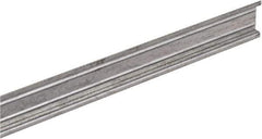 Square D - 1m Long x 0.3 Inch Wide x 1.38 Inch High x Steel DIN Rail - 0.04 Inch Thick - Apex Tool & Supply