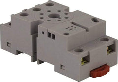 Square D - 8 Pins, 300 VAC, 10 Amp (CSA) and 16 Amp (UL), Square Relay Socket - DIN Rail Mount, Panel Mount, 2 Tiers, Screw Terminal - Apex Tool & Supply
