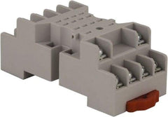 Square D - 14 Pins, 300 VAC, 10 Amp (UL and CSA), Square Relay Socket - DIN Rail Mount, Panel Mount, 2 Tiers, Screw Terminal - Apex Tool & Supply