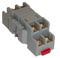 Square D - 8 Pins, 300 VAC, 10 Amp (UL and CSA), Square Relay Socket - DIN Rail Mount, Panel Mount, 2 Tiers, Screw Terminal - Apex Tool & Supply