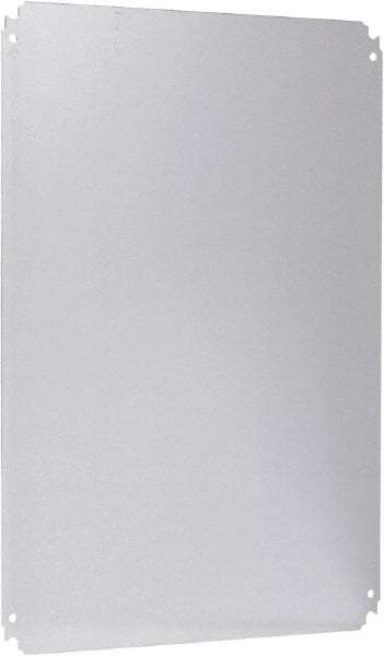 Schneider Electric - Electrical Enclosure Steel Mounting Plate - For Use with 700 (H) x 500 (W) Floor Standing Enclosure, RoHS Compliant, Includes Mounting Hardware & Mounting Plate - Apex Tool & Supply
