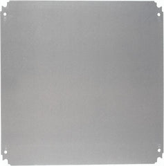 Schneider Electric - Electrical Enclosure Steel Mounting Plate - For Use with 500 (H) x 500 (W) Floor Standing Enclosure, RoHS Compliant, Includes Mounting Hardware & Mounting Plate - Apex Tool & Supply