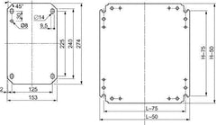 Schneider Electric - Electrical Enclosure Steel Mounting Plate - For Use with 1200 (H) x 800 (W) Floor Standing Enclosure, RoHS Compliant, Includes Mounting Hardware & Mounting Plate - Apex Tool & Supply