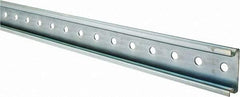 Schneider Electric - 2m Long x 0.6 Inch Wide x 1-1/2 Inch High x Steel DIN Rail - 0.04 Inch Thick - Apex Tool & Supply