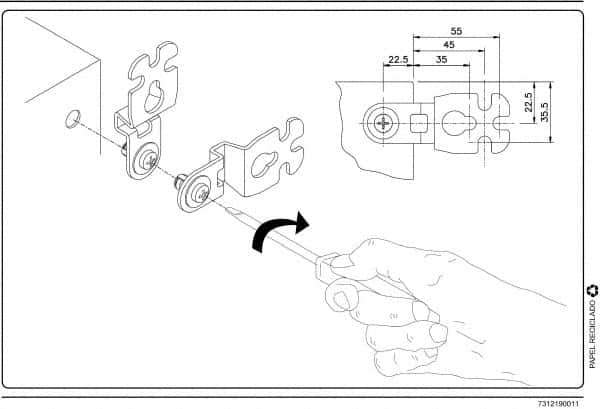 Schneider Electric - Electrical Enclosure Steel Wall Mount Lug - For Use with CRNG Wall Mounting Steel Enclosure/S3D Wall Mounting Steel Enclosure, RoHS Compliant, Includes Mounting Screw & Pre-Mounted Sealing Gasket - Apex Tool & Supply