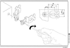 Schneider Electric - Electrical Enclosure Steel Wall Mount Lug - For Use with CRNG Wall Mounting Steel Enclosure/S3D Wall Mounting Steel Enclosure, RoHS Compliant, Includes Mounting Screw & Pre-Mounted Sealing Gasket - Apex Tool & Supply