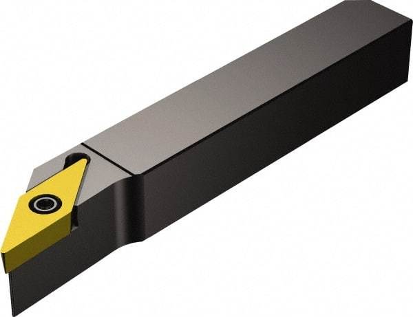 Sandvik Coromant - QS-SVJB, Right Hand Cut, -3° Lead Angle, 5/8" Shank Height x 5/8" Shank Width, Neutral Rake Indexable Turning Toolholder - 2.7559" OAL, VBMT 11 03 04 Insert Compatibility, Series CoroTurn 107 - Apex Tool & Supply