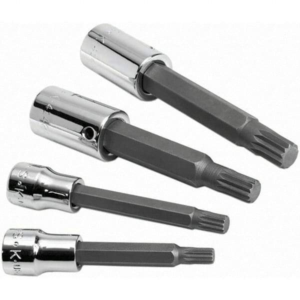 SK - 4 Piece 3/8 & 1/2" Drive Metric Triple Square Bit Socket Set - Apex Tool & Supply
