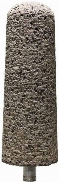 Tru-Maxx - 1" Head Diam x 1" Thickness, A3, Tree End, Zirconia Alumina Mounted Point - Brown, Coarse Grade, 36 Grit, 16,100 RPM - Apex Tool & Supply