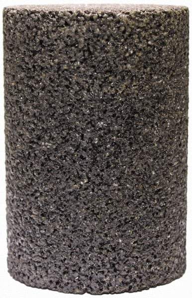 Tru-Maxx - Type 18, 2" Max Diam, 4" Head Thickness, 20 Grit Oval Cone - Zirconia Alumina, Coarse Grade, 5/8-11 Shank Thread - Apex Tool & Supply