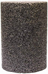 Tru-Maxx - Type 18, 2" Max Diam, 4" Head Thickness, 20 Grit Oval Cone - Zirconia Alumina, Coarse Grade, 5/8-11 Shank Thread - Apex Tool & Supply
