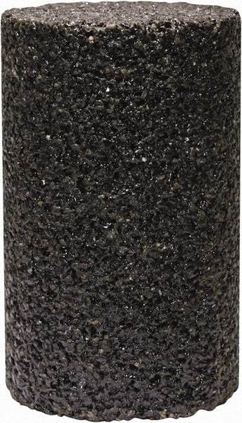 Tru-Maxx - Type 18, 1-1/2" Max Diam, 2-1/2" Head Thickness, 16 Grit Oval Cone - Zirconia Alumina, Coarse Grade, 3/8-24 Shank Thread - Apex Tool & Supply