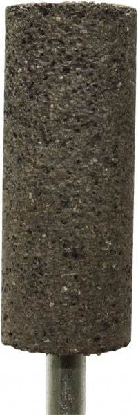 Tru-Maxx - 1" Head Diam x 2" Thickness, W222, Cylinder End, Zirconia Alumina Mounted Point - Brown, Medium Grade, 36 Grit, 15,900 RPM - Apex Tool & Supply