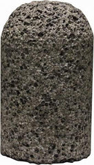 Tru-Maxx - Type 18, 1-1/2" Max Diam, 2-1/2" Head Thickness, 16 Grit Round Cone - Zirconia Alumina, Coarse Grade, 5/8-11 Shank Thread - Apex Tool & Supply