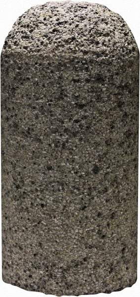 Tru-Maxx - Type 18, 2" Max Diam, 4" Head Thickness, 16 Grit Round Cone - Zirconia Alumina, Coarse Grade, 5/8-11 Shank Thread - Apex Tool & Supply