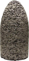 Tru-Maxx - Type 16, 1-1/2" Max Diam, 3" Head Thickness, 16 Grit Round Cone - Zirconia Alumina, Coarse Grade, 5/8-11 Shank Thread - Apex Tool & Supply