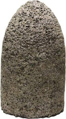 Tru-Maxx - Type 16, 1-1/2" Max Diam, 2-1/2" Head Thickness, 24 Grit Round Cone - Zirconia Alumina, Coarse Grade, 5/8-11 Shank Thread - Apex Tool & Supply