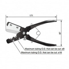 SMC PNEUMATICS - Pipe & Tube Cutters Type: Tube Cutter Maximum Pipe Capacity (mm): 16 - Apex Tool & Supply