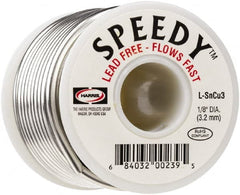 Lincoln Electric - Solder Type: Lead-Free Solder Diameter (Inch): 1/8 - Apex Tool & Supply