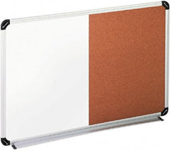 UNIVERSAL - 24" High x 36" Wide Cork/Melamine Dry Erase Board - Aluminum/Plastic Frame, 42-1/4" Deep, Includes Accessory Tray/Rail & Mounting Kit - Apex Tool & Supply