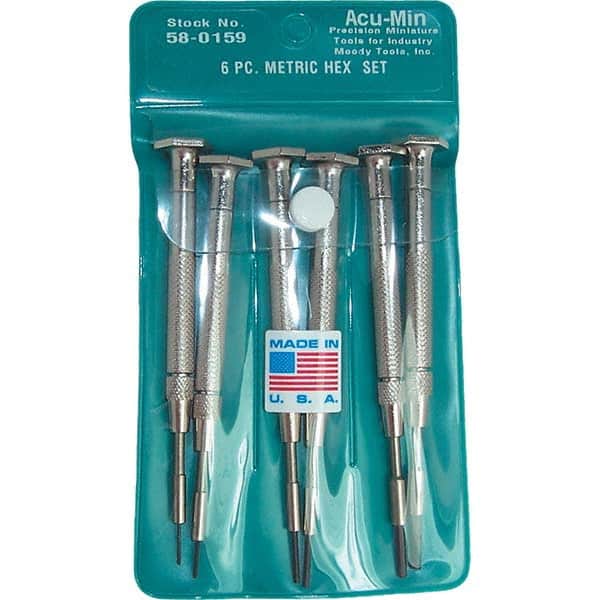 Moody Tools - Precision & Specialty Screwdrivers Type: Precision Hex Overall Length Range: 3" - 6.9" - Apex Tool & Supply