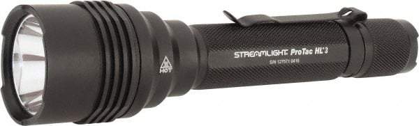 Streamlight - White LED Bulb, 1,100 Lumens, Industrial/Tactical Flashlight - Black Aluminum Body, 3 CR123A Lithium Batteries Included - Apex Tool & Supply
