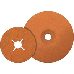 WALTER Surface Technologies - 7" Diam 7/8" Hole 120 Grit Fiber Disc - Ceramic, Series 15-X, Coolcut XX - Apex Tool & Supply