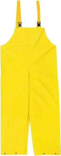 MCR Safety - Size S, Yellow, Rain, Limited Flammability Overall - Snap Ankle, Take Up Snaps Wrist - Apex Tool & Supply