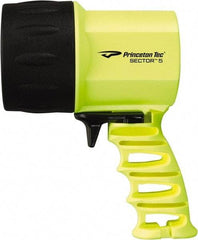 Princeton Tec - White LED Bulb, 550 Lumens, Spotlight/Lantern Flashlight - Neon Yellow Plastic Body, 4 C Alkaline Batteries Included - Apex Tool & Supply