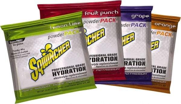 Sqwincher - 2.5 Gal Pack Assorted Flavors Activity Drink - Powdered, Yields 2.2 Gal - Apex Tool & Supply
