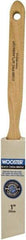 Wooster Brush - 1" Angled Hog Sash Brush - 2-3/16" Bristle Length, 8" Maple Fluted Handle - Apex Tool & Supply