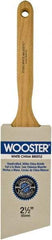 Wooster Brush - 2-1/2" Angled Hog Sash Brush - 3-3/16" Bristle Length, 7-7/8" Maple Fluted Handle - Apex Tool & Supply