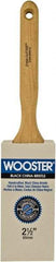 Wooster Brush - 2-1/2" Flat Hog Sash Brush - 3-3/16" Bristle Length, 6-1/8" Maple Fluted Handle - Apex Tool & Supply