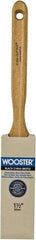 Wooster Brush - 1-1/2" Flat Hog Sash Brush - 2-11/16" Bristle Length, 5-1/8" Maple Fluted Handle - Apex Tool & Supply