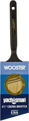 Wooster Brush - 2-1/2" Angled Hog Sash Brush - 2-11/16" Bristle Length, 5-1/8" Plastic Fluted Handle - Apex Tool & Supply