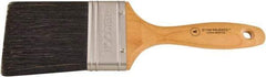 Wooster Brush - 3" Flat Hog Varnish Brush - 3-7/16" Bristle Length, 5-1/8" Maple Beavertail Handle - Apex Tool & Supply