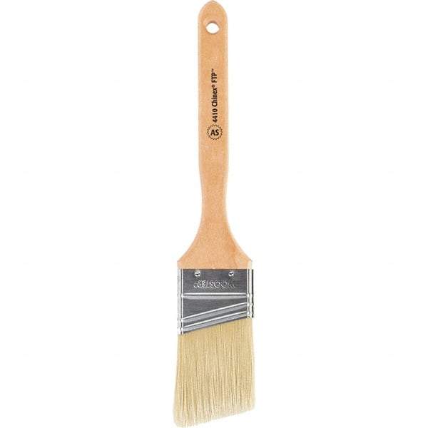Wooster Brush - 2" Angled Synthetic Sash Brush - 2-11/16" Bristle Length, 7-7/8" Maple Fluted Handle - Apex Tool & Supply
