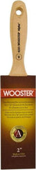 Wooster Brush - 2" Flat Synthetic Varnish Brush - 2-11/16" Bristle Length, 6-1/2" Maple Beavertail Handle - Apex Tool & Supply