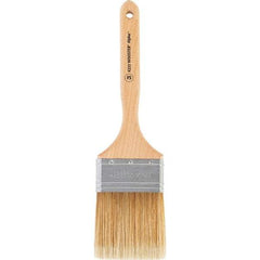 Wooster Brush - 3" Flat Synthetic Sash Brush - 3-3/16" Bristle Length, 7-7/8" Maple Fluted Handle - Apex Tool & Supply