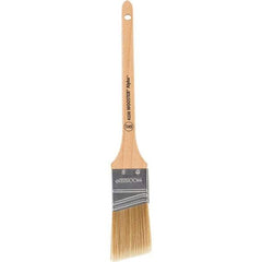 Wooster Brush - 1-1/2" Angled Synthetic Sash Brush - 2-3/16" Bristle Length, 8" Maple Rattail Handle - Apex Tool & Supply