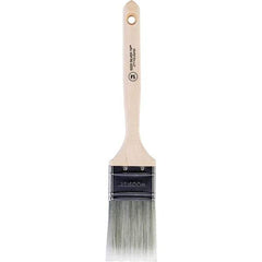 Wooster Brush - 2" Flat Synthetic Sash Brush - 2-11/16" Bristle Length, 7-3/4" Wood Fluted Handle - Apex Tool & Supply