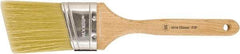 Wooster Brush - 2-1/2" Oval/Angle Synthetic Varnish Brush - 3-3/16" Bristle Length, 8" Maple Fluted Handle - Apex Tool & Supply