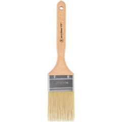Wooster Brush - 2-1/2" Flat Synthetic Sash Brush - 2-15/16" Bristle Length, 7-7/8" Maple Fluted Handle - Apex Tool & Supply