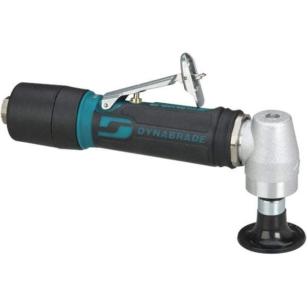 Dynabrade - 2" Max Disc, 12,000 RPM, Pneumatic Handheld Disc Sander - 27 CFM, 1/4" Inlet, 0.4 hp, 90 psi, Includes Wrench & Disc Sander - Apex Tool & Supply