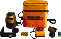 Johnson Level & Tool - 1 Beam 200' (Interior) 300' (Exterior) Max Range Self Leveling Line Laser - Red Beam, 1/8" at 50' Accuracy, 3-3/4" Long, Battery Included - Apex Tool & Supply