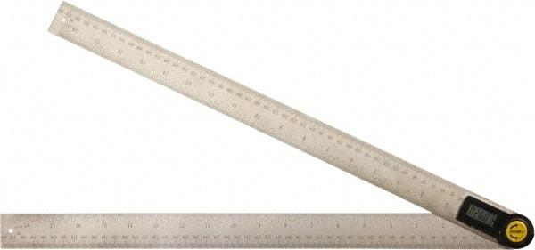 Johnson Level & Tool - 360° Measuring Range, Digital Protractor - 0.10° Resolution, 19 Inch Long Blade, Accuracy Up to 0.30°, CR2032 Lithium Battery Not Included - Apex Tool & Supply