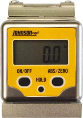 Johnson Level & Tool - (2) 180° Measuring Range, Magnetic Base Digital Protractor - 0.10° Resolution, Accuracy Up to 0.10°, CR2032 Lithium Battery Not Included - Apex Tool & Supply