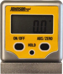 Johnson Level & Tool - (2) 180° Measuring Range, Magnetic Base Digital Protractor - 0.10° Resolution, Accuracy Up to 0.10°, CR2032 Lithium Battery Not Included - Apex Tool & Supply
