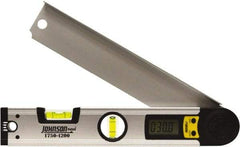 Johnson Level & Tool - 225° Measuring Range, Digital Protractor - 0.1° Resolution, 12 Inch Long Blade, Accuracy Up to 0.3°, CR2032 Lithium Battery Not Included - Apex Tool & Supply
