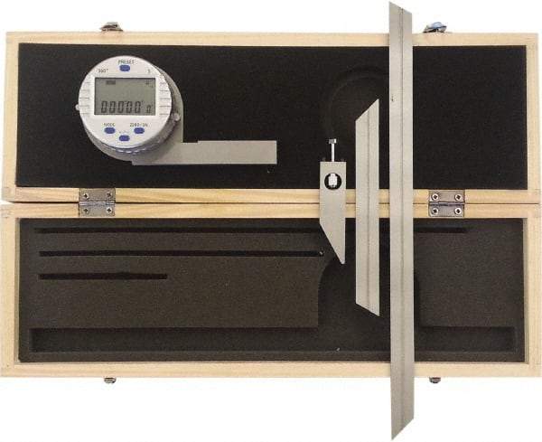 Johnson Level & Tool - 360° Measuring Range, Digital Protractor - 30.00 Resolution per sec, 11.8 Inch Long Blade, Accuracy Up to 5 per min, CR2032 Lithium Battery Not Included - Apex Tool & Supply